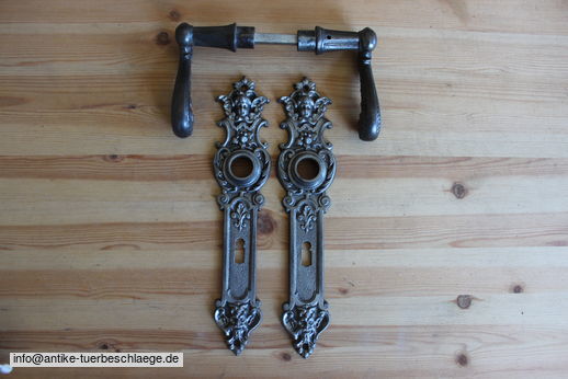 Abbildung des kompletten Gründerzeit Türgriffes g414