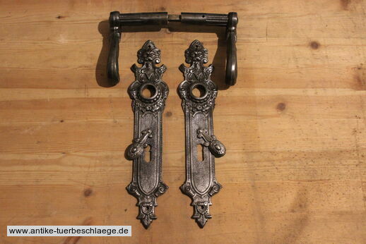 Abbildung des kompletten Gründerzeit Türgriffes g446