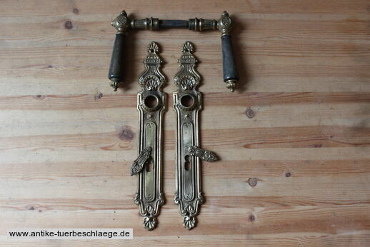 Abbildung des kompletten Gründerzeit Türgriffes g602