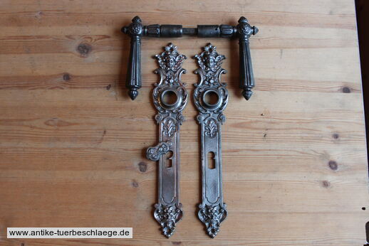 Abbildung des kompletten Gründerzeit Türgriffes g614