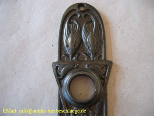 Abbildung der Türbeschläge jugendstil_floral_blume2