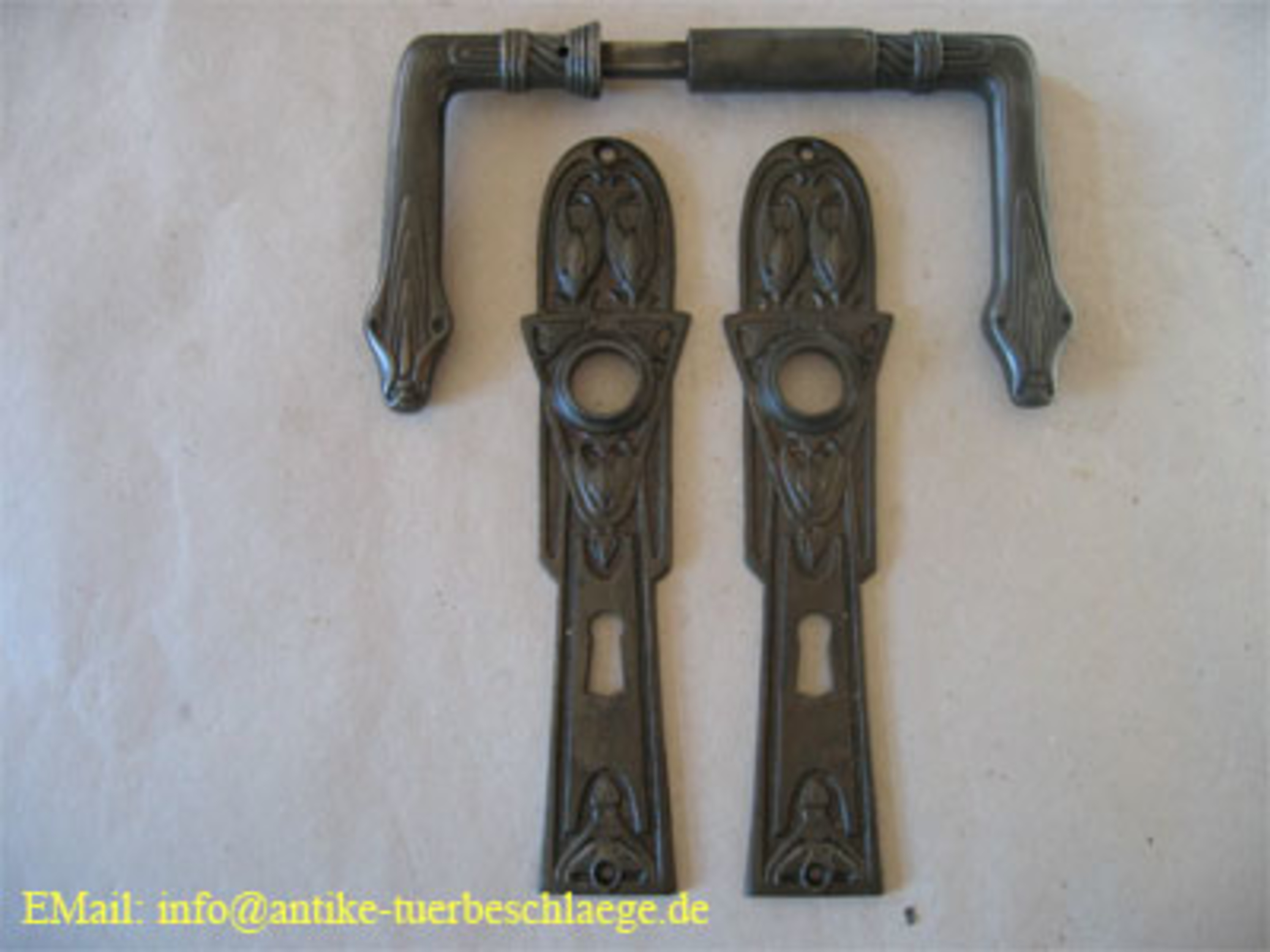 2. Bild - Jugendstil Türbeschlag - jugendstil floral blume2