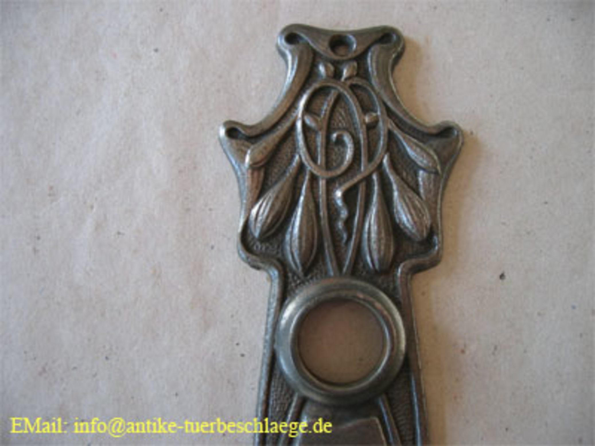 1. Bild Original Jugendstil Türbeschlag - jugendstil floral blume3 1. Bild - Jugendstil Türbeschlag - jugendstil floral blume3