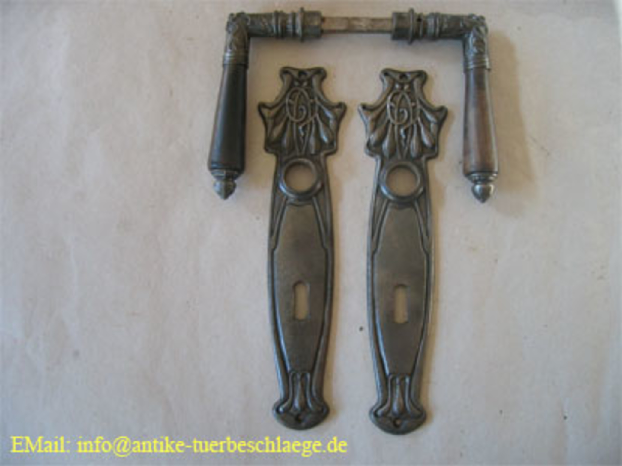 2. Bild Original Jugendstil Türbeschlag - jugendstil floral blume3 2. Bild - Jugendstil Türbeschlag - jugendstil floral blume3