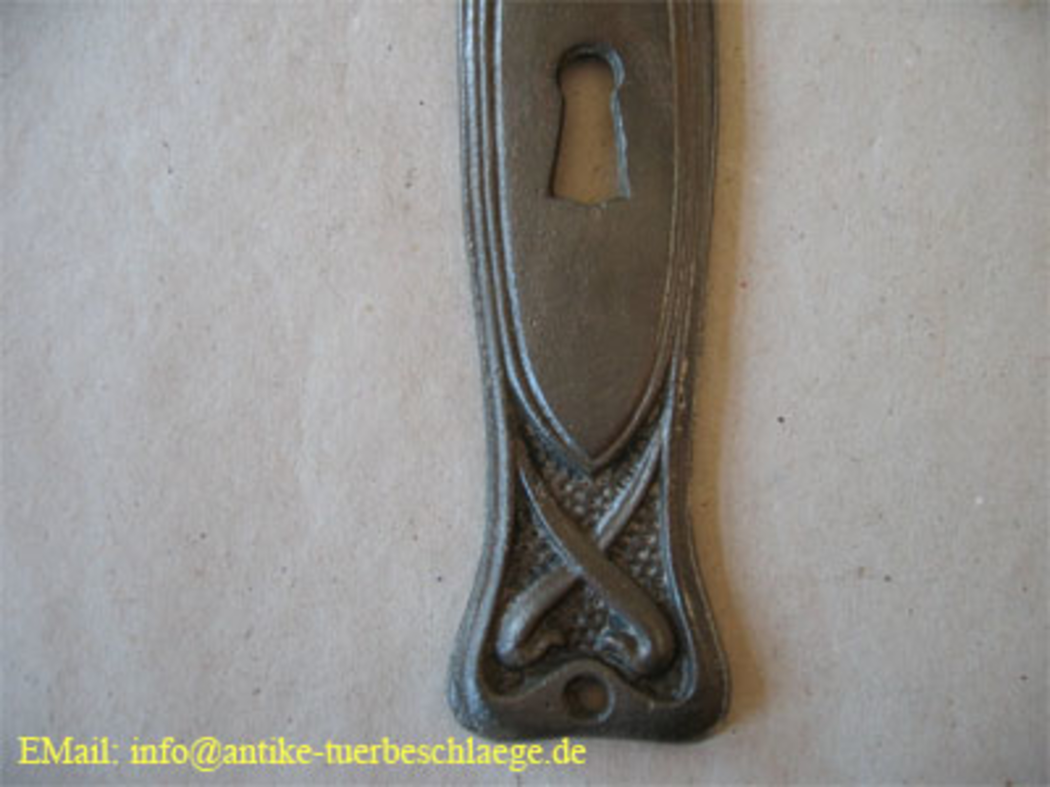 3. Bild - Jugendstil Türbeschlag - jugendstil floral blumenstrauss