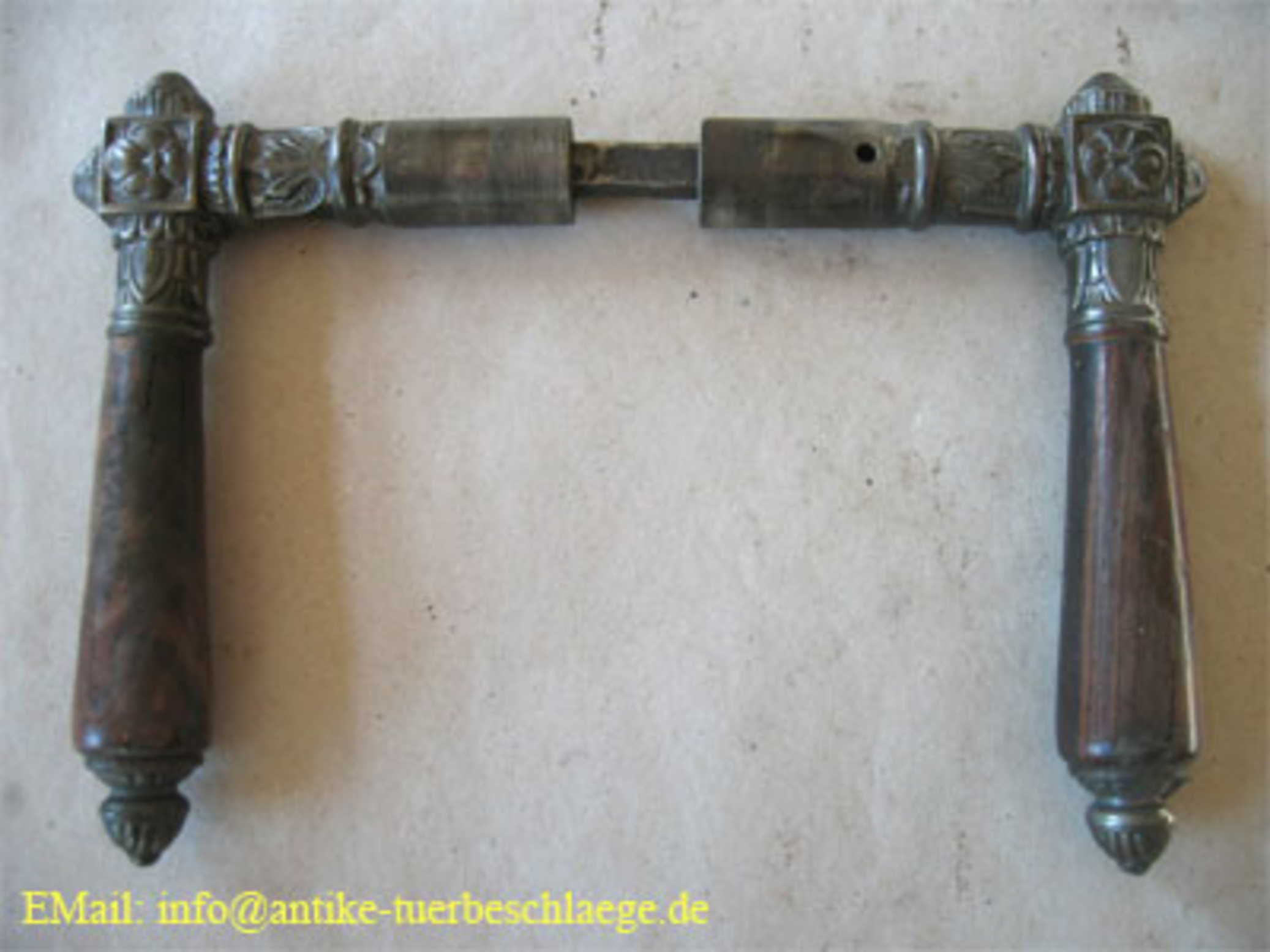 5. Bild - Jugendstil Türbeschlag - jugendstil floral stiefmuetterchen